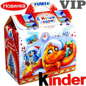 Сладкий подарок на Новый Год в жестяной упаковке весом 1200 грамм по цене 1762 руб в Нижнем Новгороде