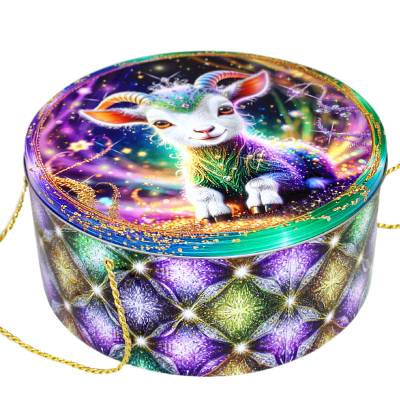 Сладкий новогодний подарок в жестяной упаковке весом 1450 грамм в Нижнем Новгороде