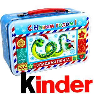 Сладкий подарок на Новый Год в картонной упаковке весом 430 грамм по цене 2136 руб в Нижнем Новгороде