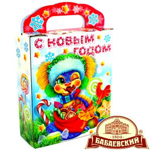 Детский подарок на Новый Год в мешочке весом 800 грамм по цене 1261 руб в Нижнем Новгороде
